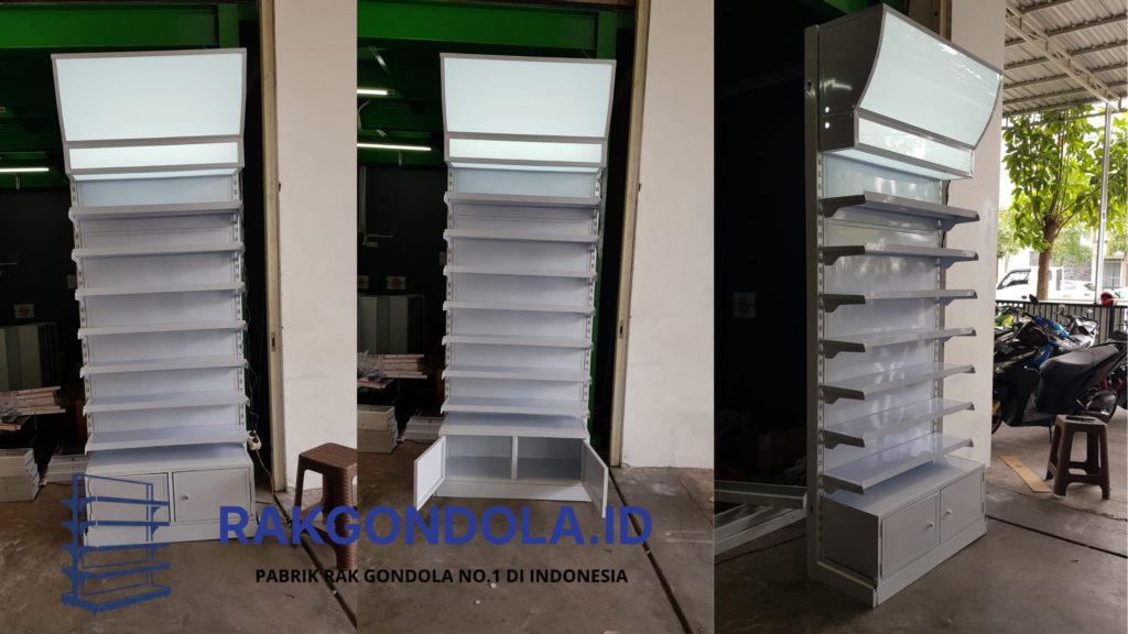 cara memasang bracket rak gondola